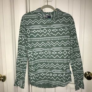 Modern Amusement Mint Green Button Down